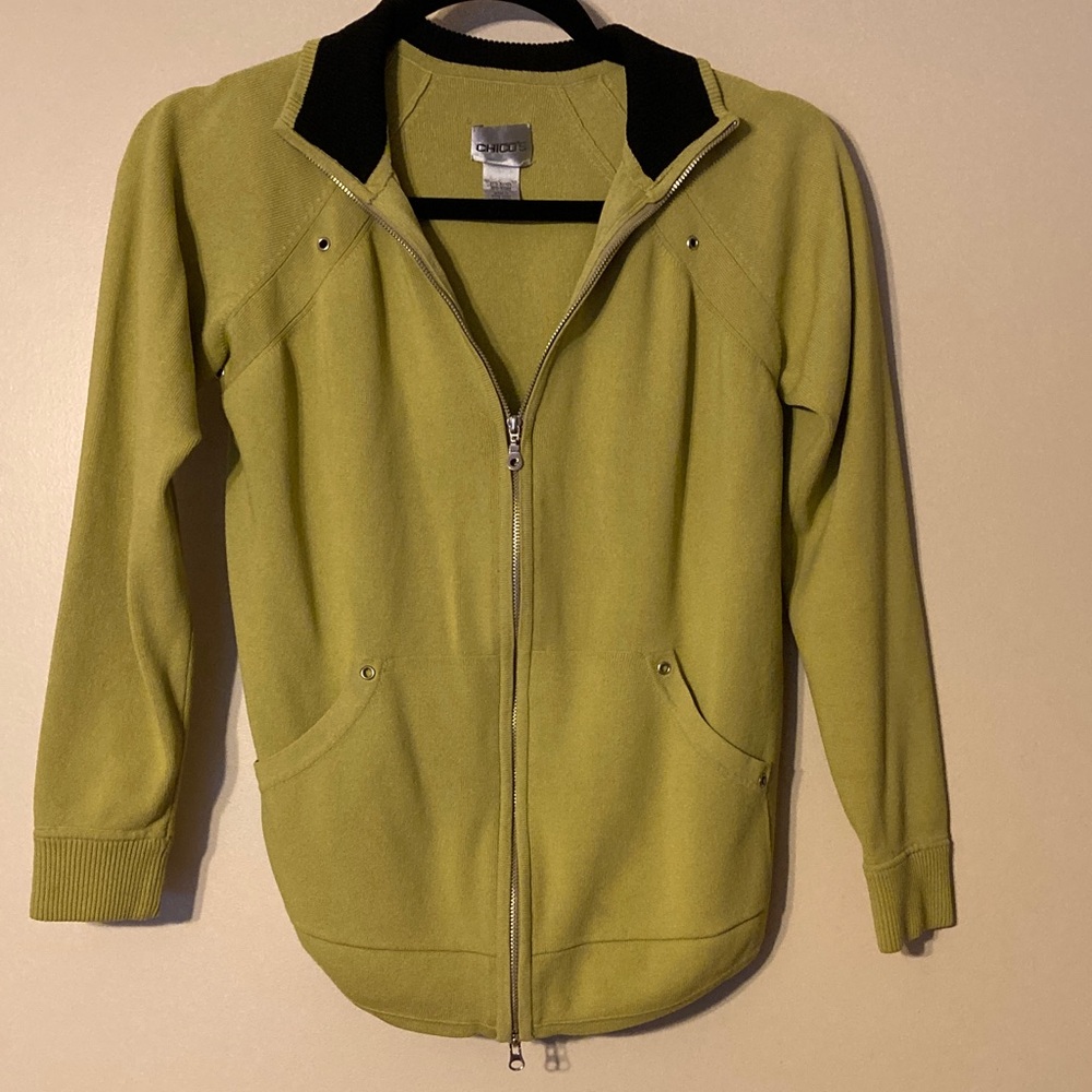 Chico's Light Green Knit Top